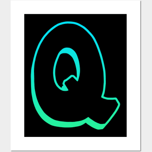 Letter Q - Outline Posters and Art